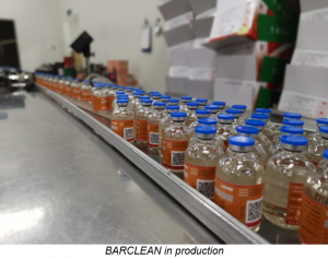 BARCLEAN in production