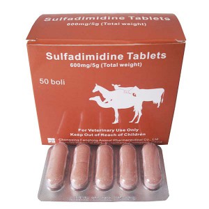 Hot sale Factory Albendazole Bolus 2500mg -
 Sulfadimidine tablet 600mg – Fangtong